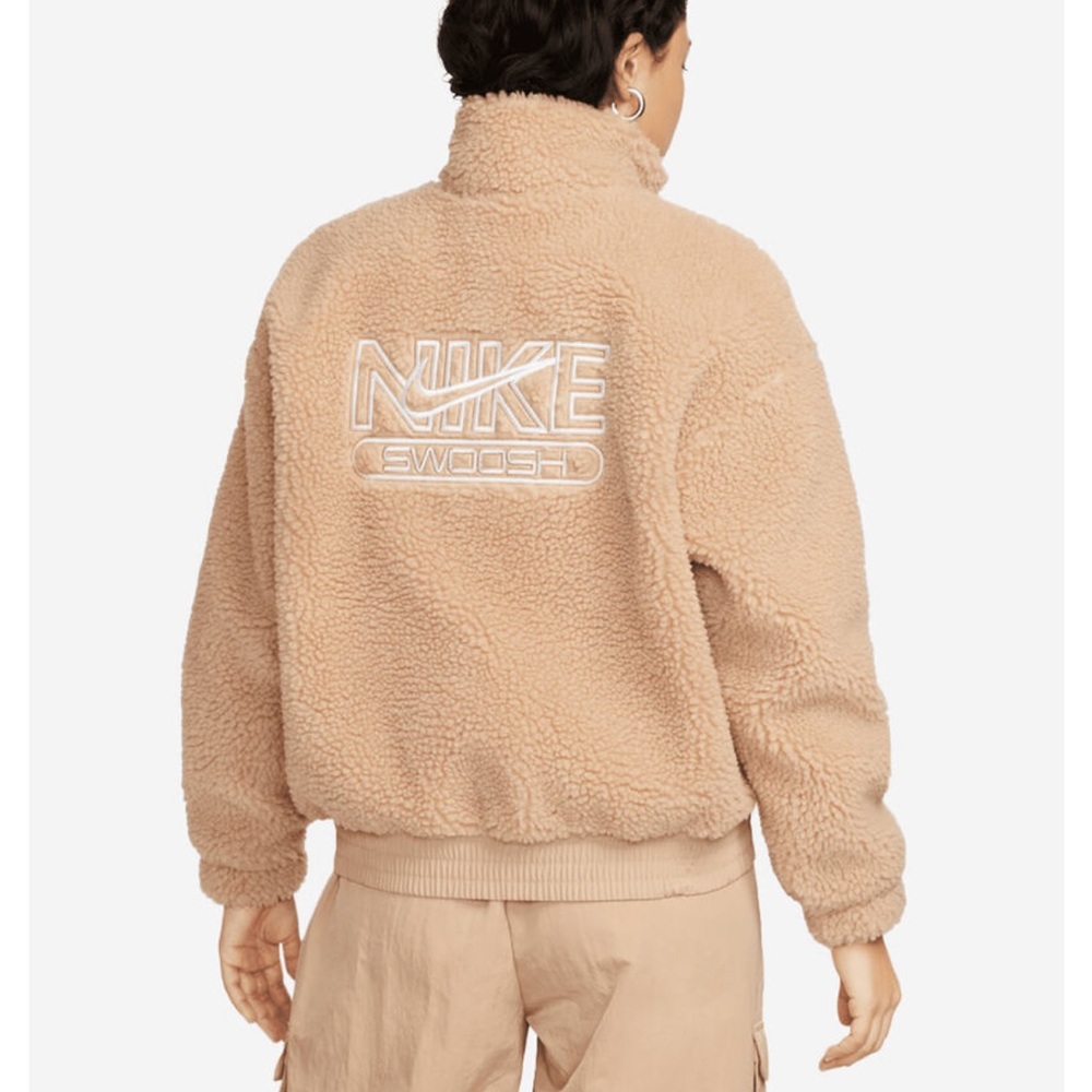 NWT Nike Swoosh Sherpa Bomber Jacket
